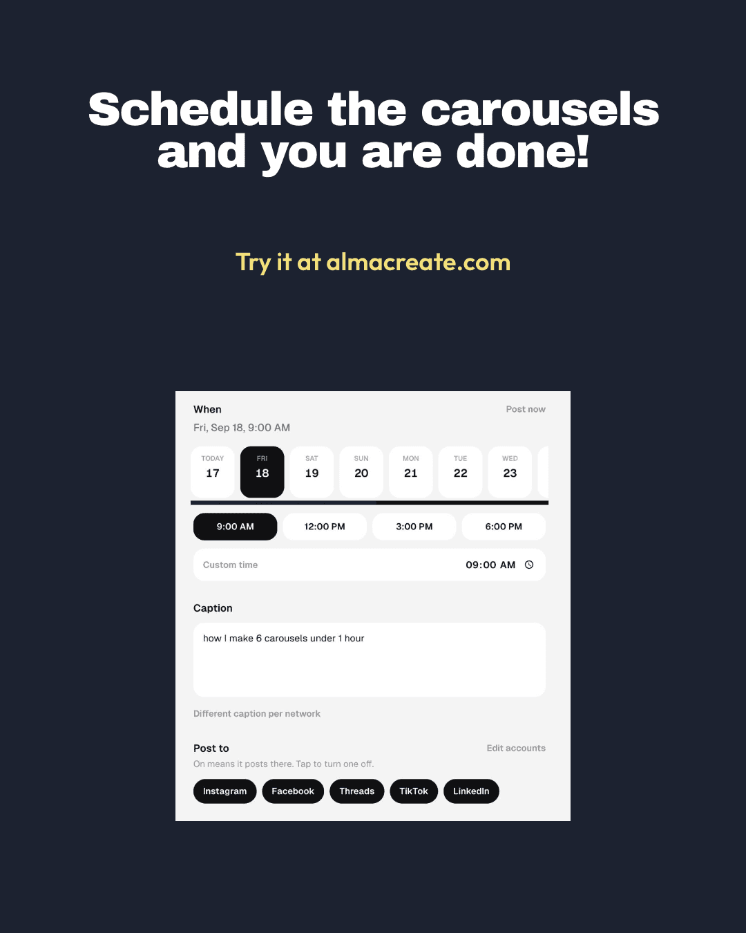 How I make 10 carousels in under 1 hour, slide 6