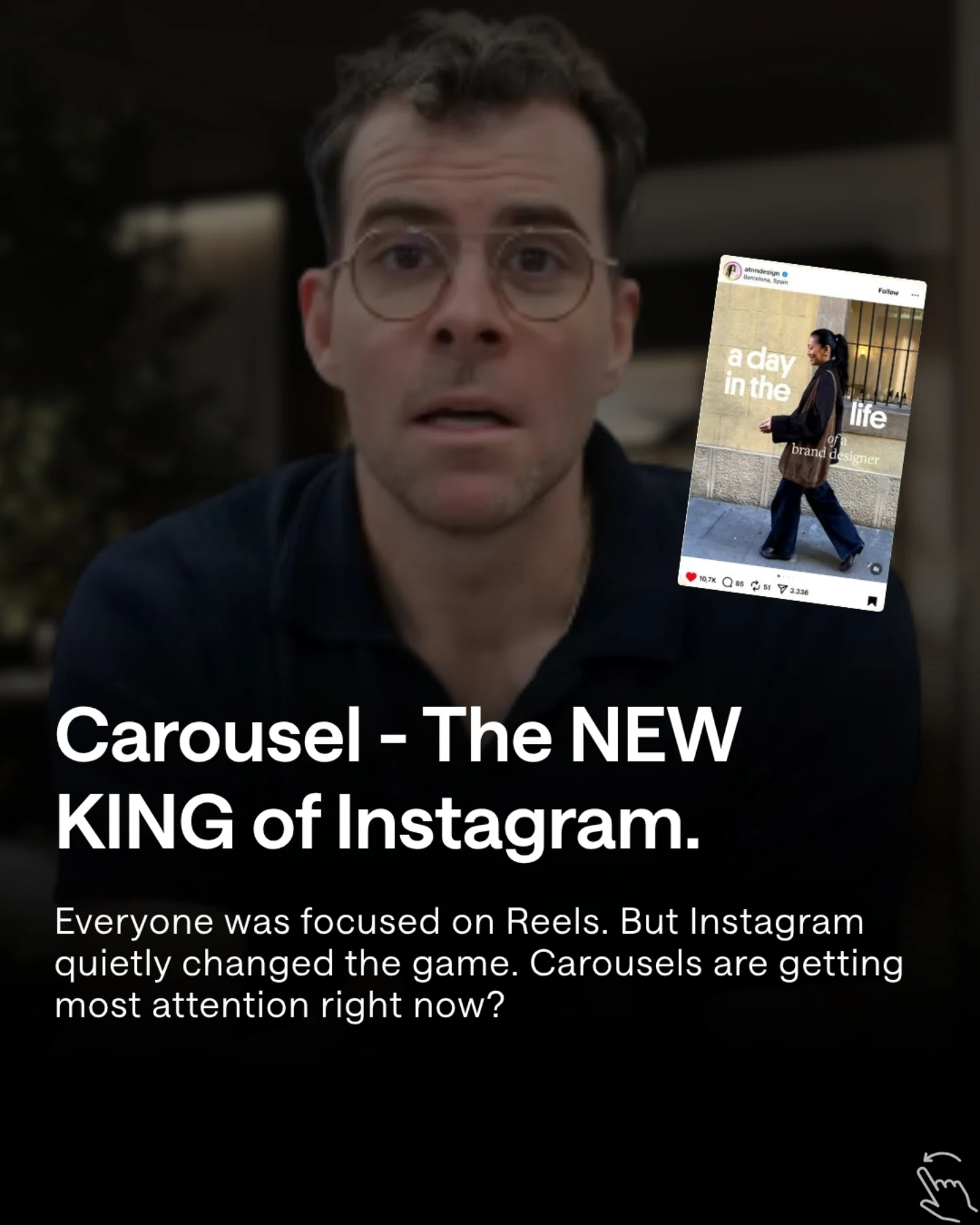 Reels are dead. The carousel era is here, slide 2