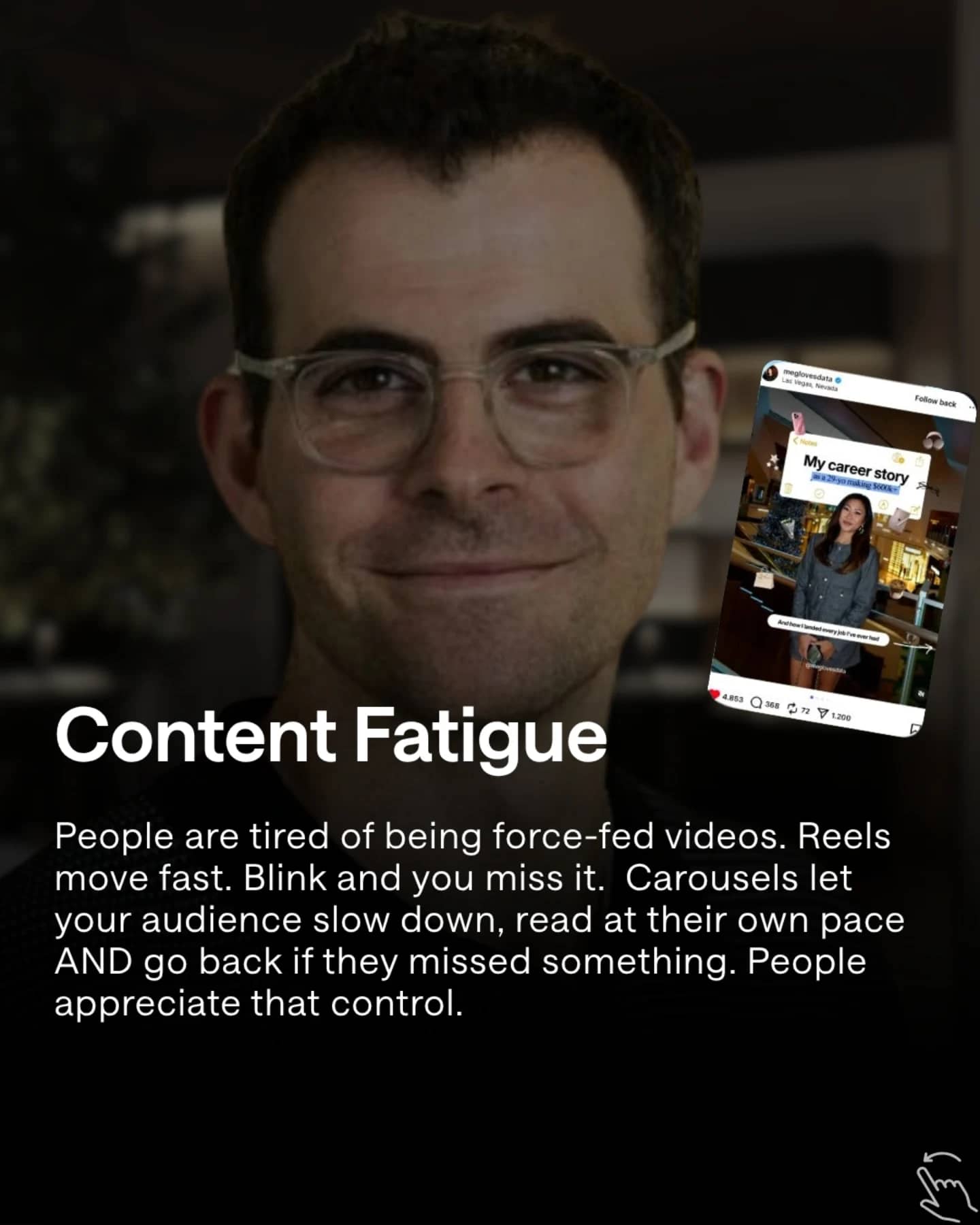 Reels are dead. The carousel era is here, slide 6